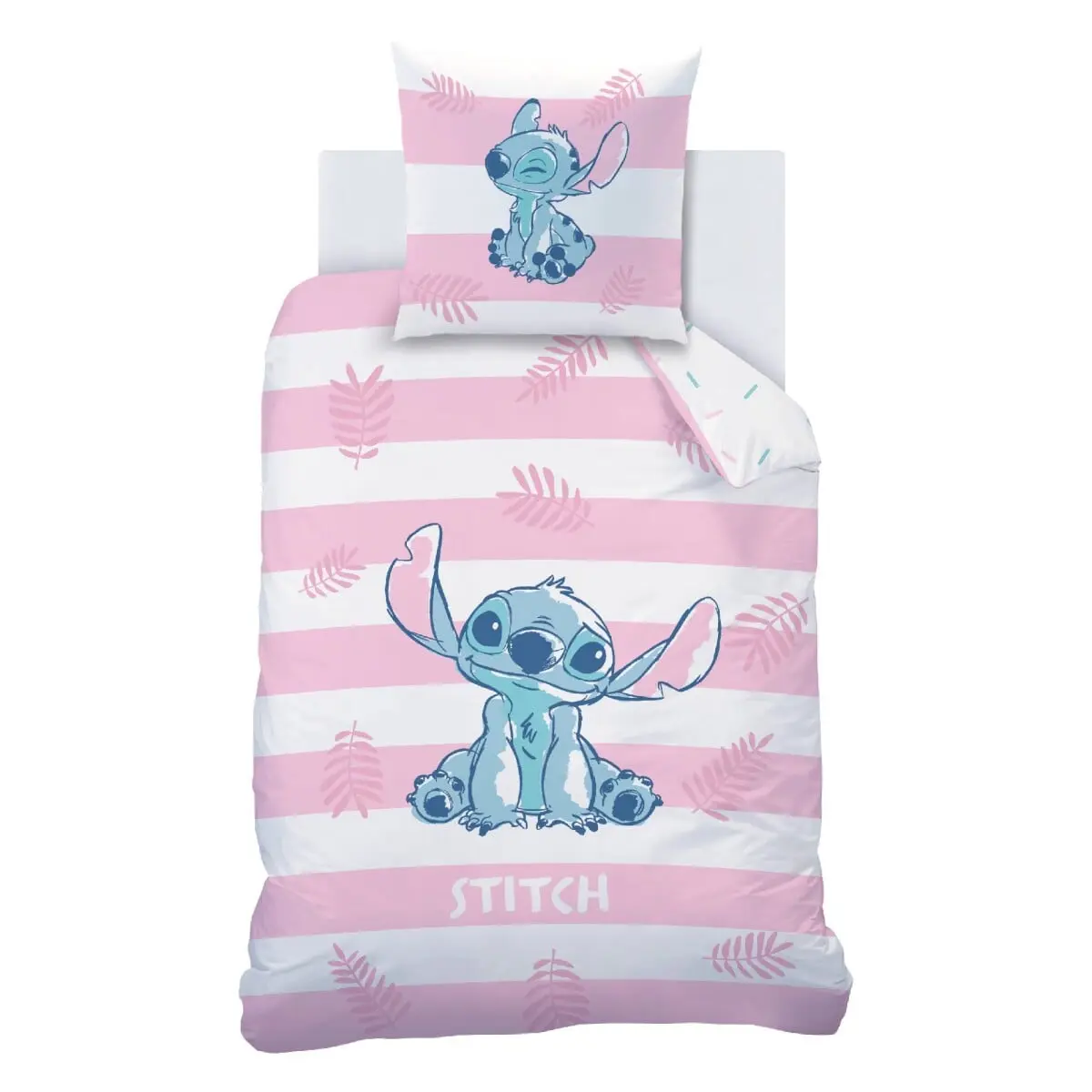 Povlečení Stitch®, bavlna modrá/růžová