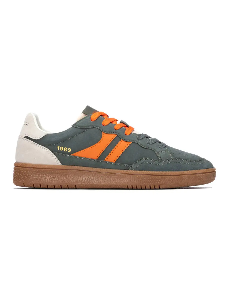 Pánské tenisky s tkaničkami a kontrastními vsadkami Teddy Smith® khaki