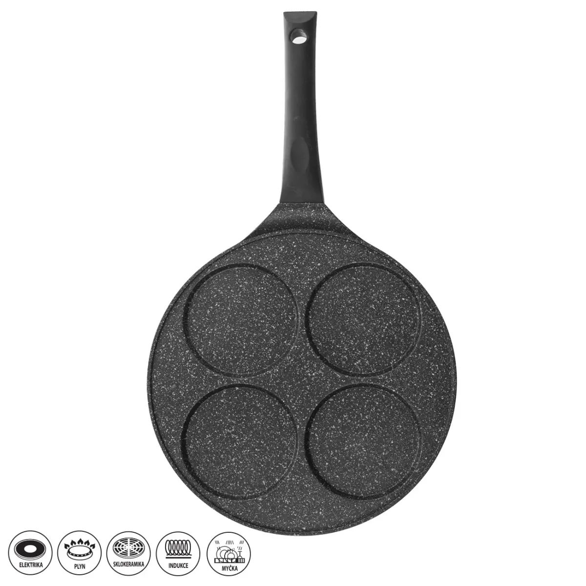 Pánev na volská oka GRANDE, 27 cm 4 sekce