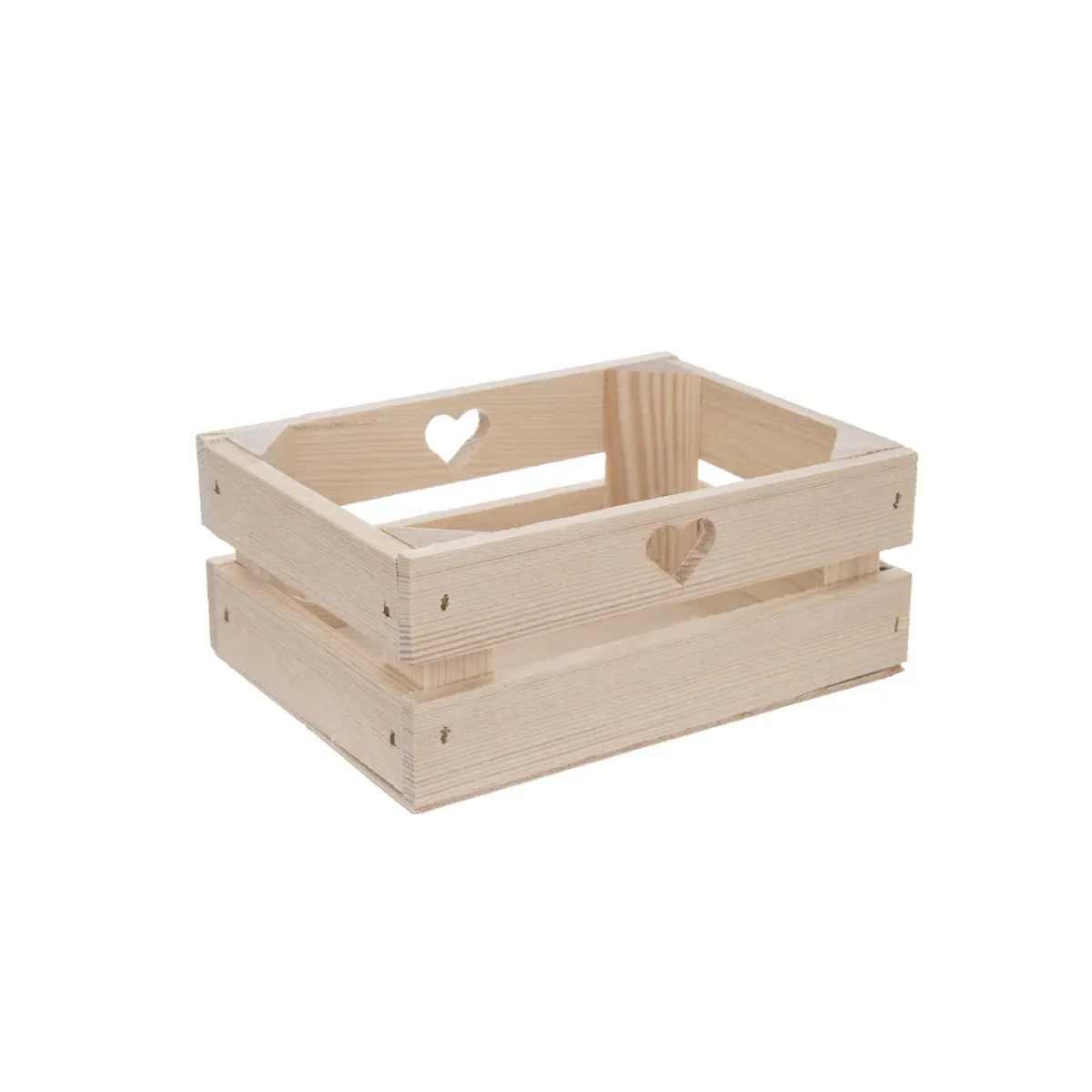 Dekorativní bedýnka Industrial SRDCE 20x14,5x8 cm