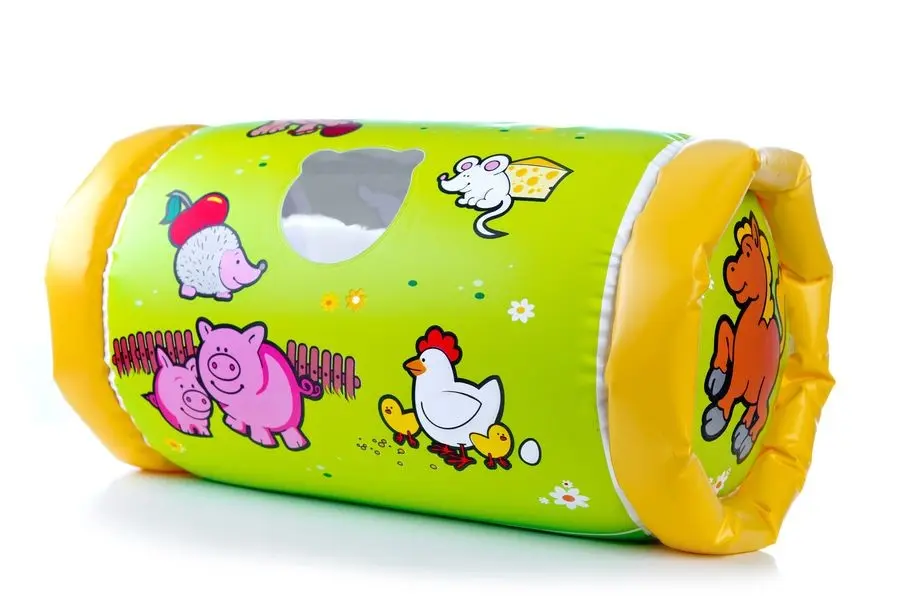 Teddies Válec s rolničkou nafukovací - Moje první zvířátka