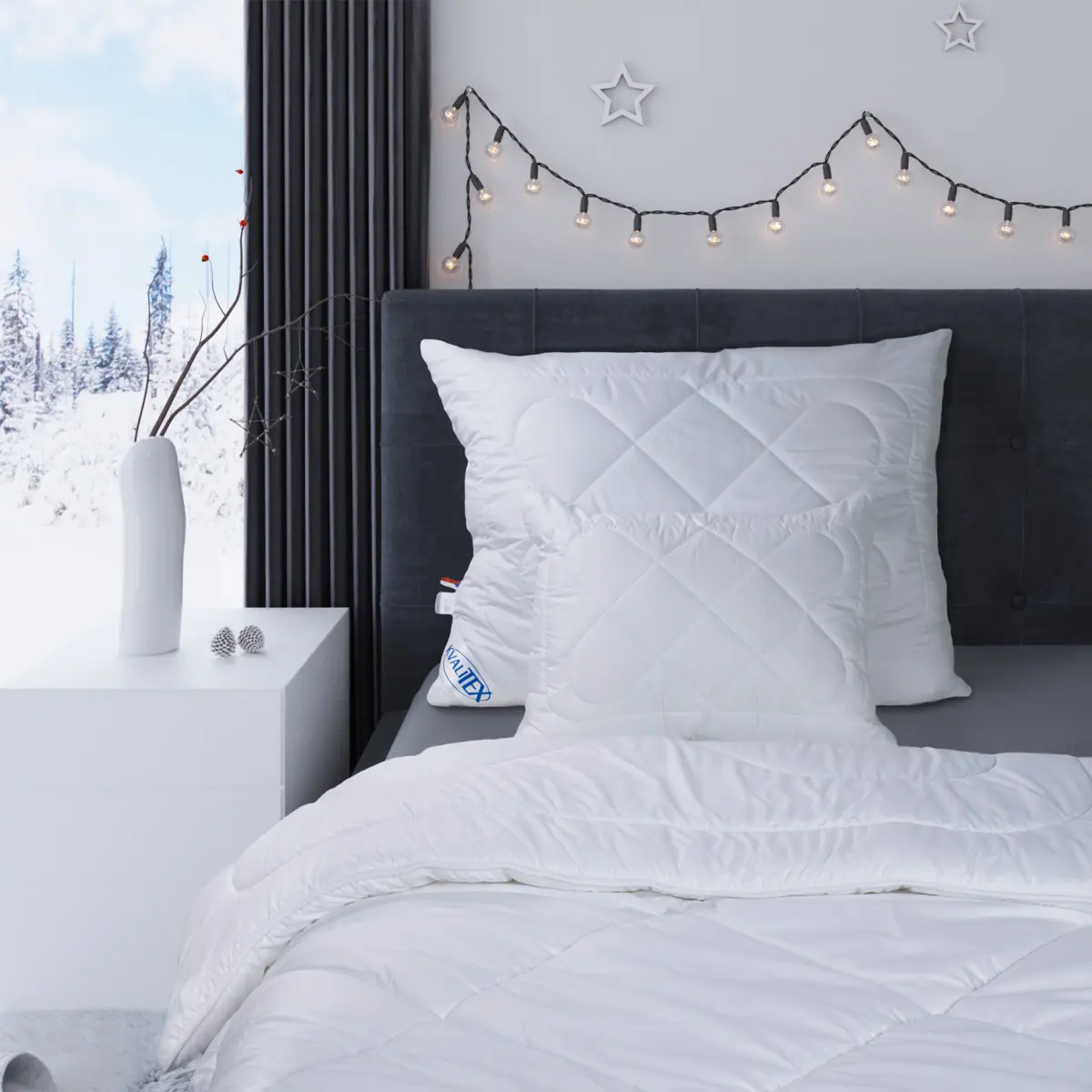 Kvalitex SET přikrývky a polštáře WINTER 140x200, 70x90cm