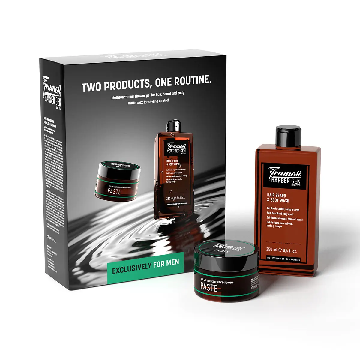 Set Barber One Routine | šampon 250 ml a stylingová pasta 100 ml