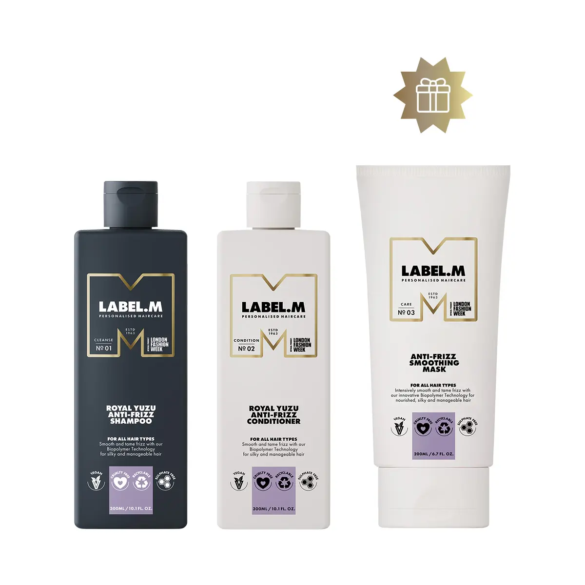 Set Label.M | šampon a kondicionér Royal Yuzu + dárek maska