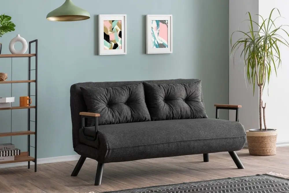 Rozkládací pohovka Sando 2 Dark Grey