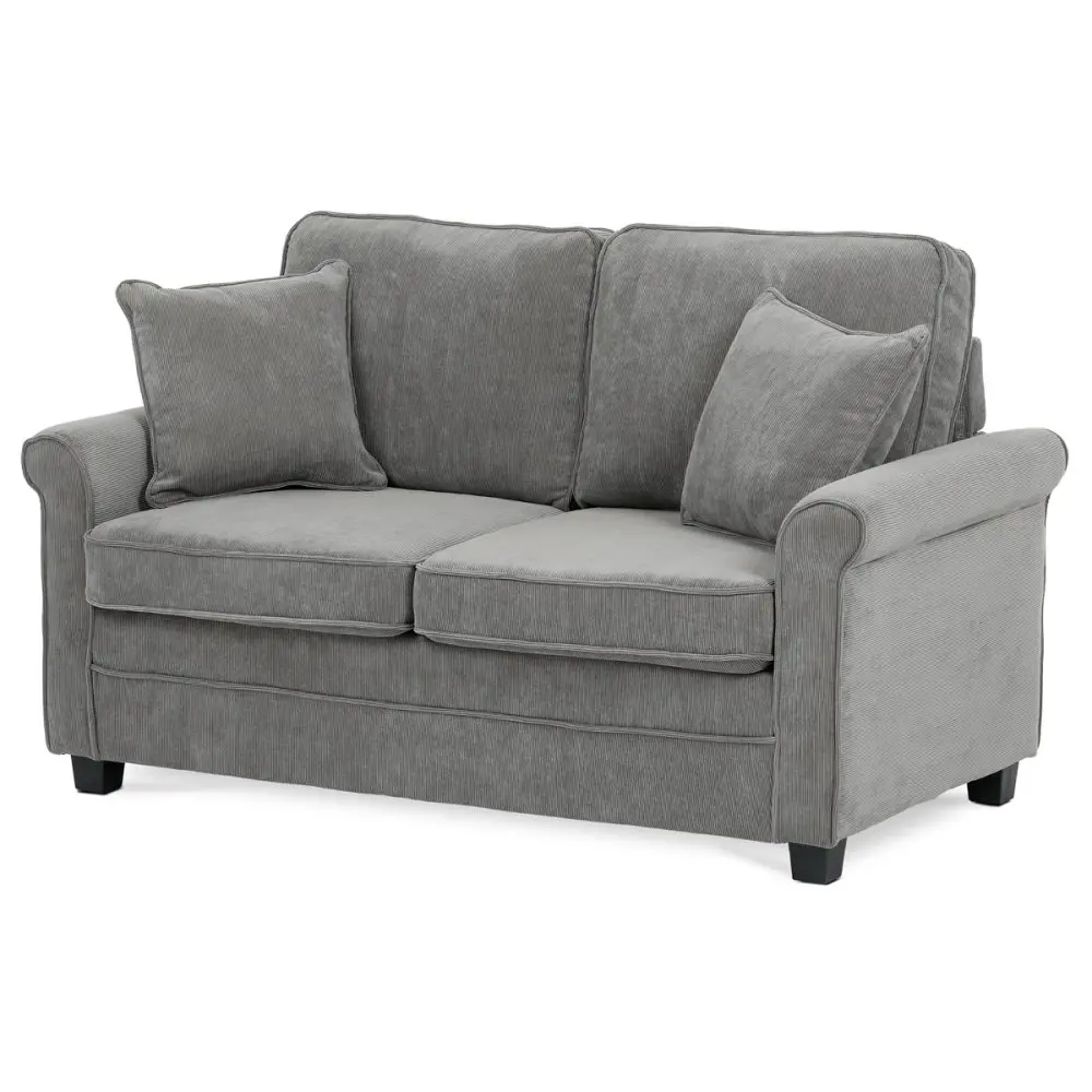 Dvoumístná pohovka ASB-4170 GREY2, manžestr, šedá