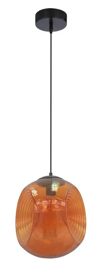 Závěsná stropní lampa 1X60W E27 oranžová CLUB