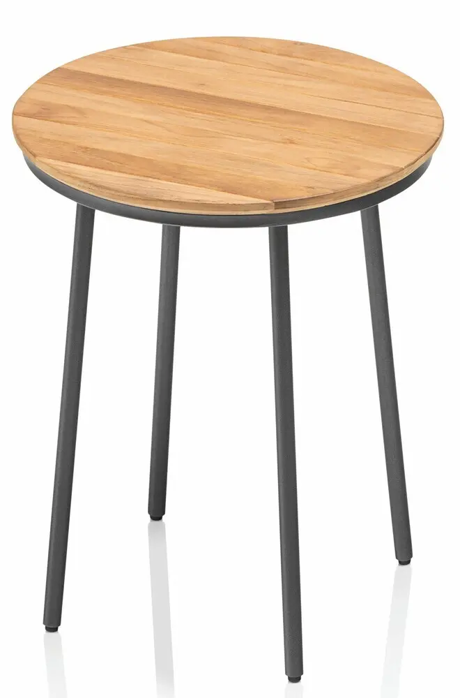 KETTLER KETTLER TRIBE stolek Ø 40 cm - antracit / teak