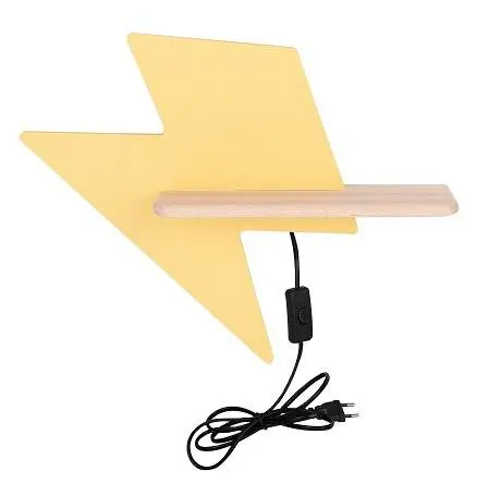 Dětská nástěnná policová lampa LED 4W Lightning