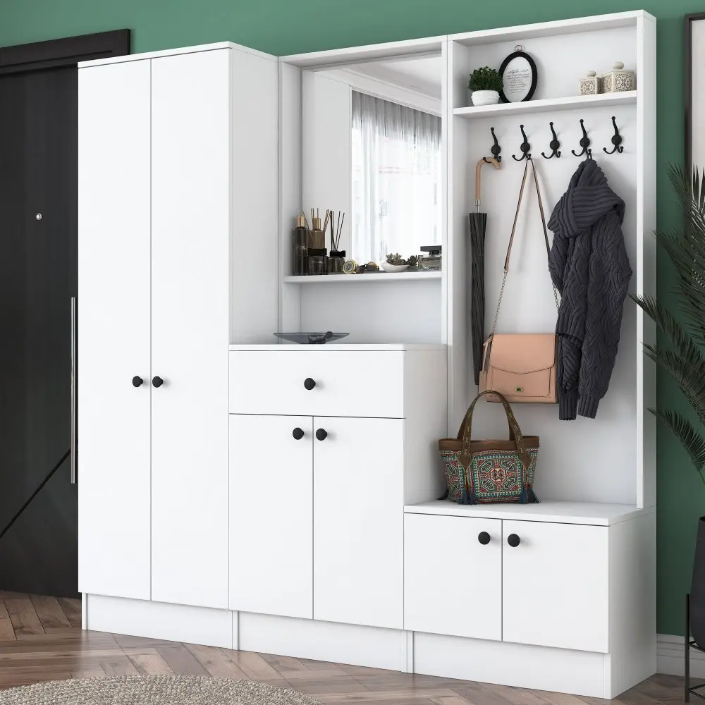Hanah Home Předsíňová stěna KLASIK 179 bílá