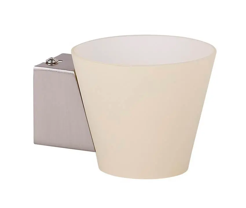 Nástěnná lampa bílá kuželová skleněná lampa 40W G9 Simonet
