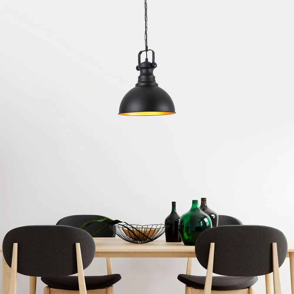 Závěsný lustr Saglam - 3710 - 1, černá