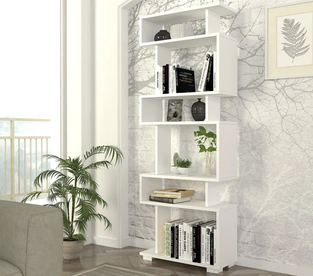 Hanah Home Knihovna Blok bílá