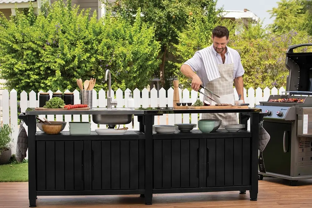KETER Stůl UNION COOK 415l | grafit