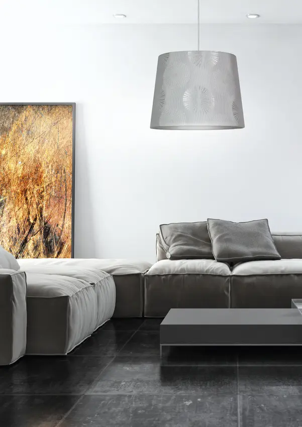 Závěsná stropní lampa 1X60W E27 bílá ZIMA