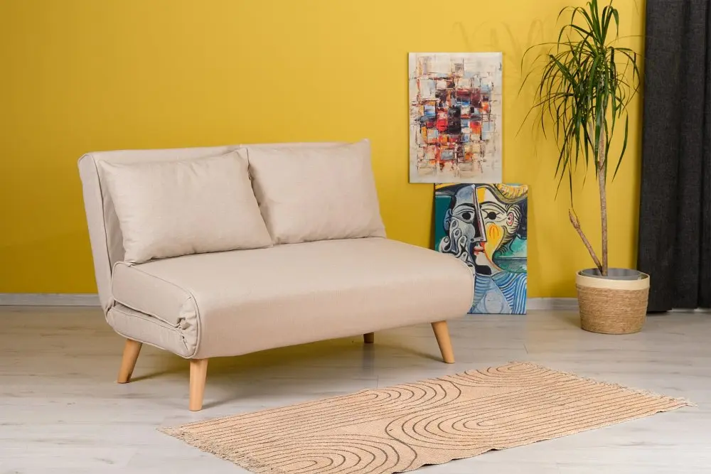 Dvoumístná rozkládací pohovka Folde 2-Seater - Cream