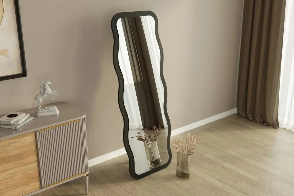 Zrcadlo Aror Black 50 x 160 cm