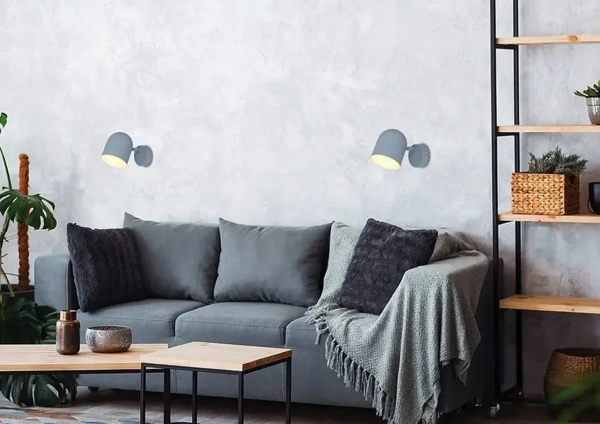 Nástěnná lampa 1X40W E27 matně šedá AZURO