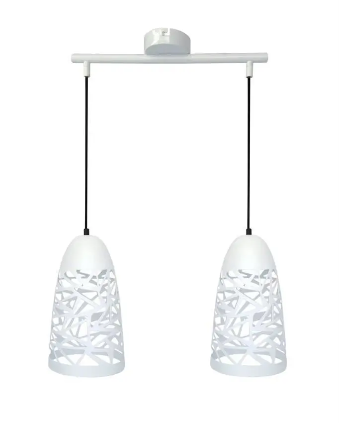 Stropní závěsná lampa 2xE27 bílá SABRIN