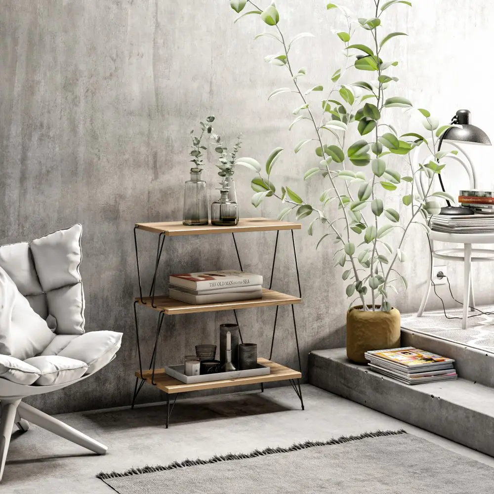 Hanah Home Odkládací stolek Lazandos borovice
