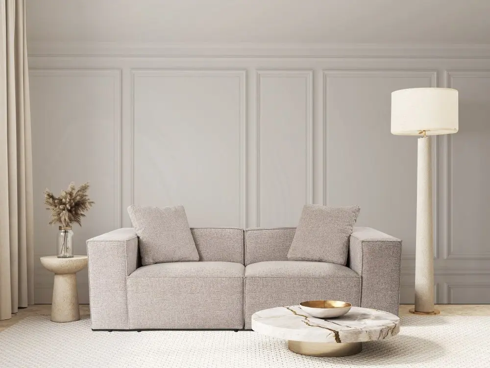 Hanah Home Dvoumístná pohovka Lora 220 cm mocha