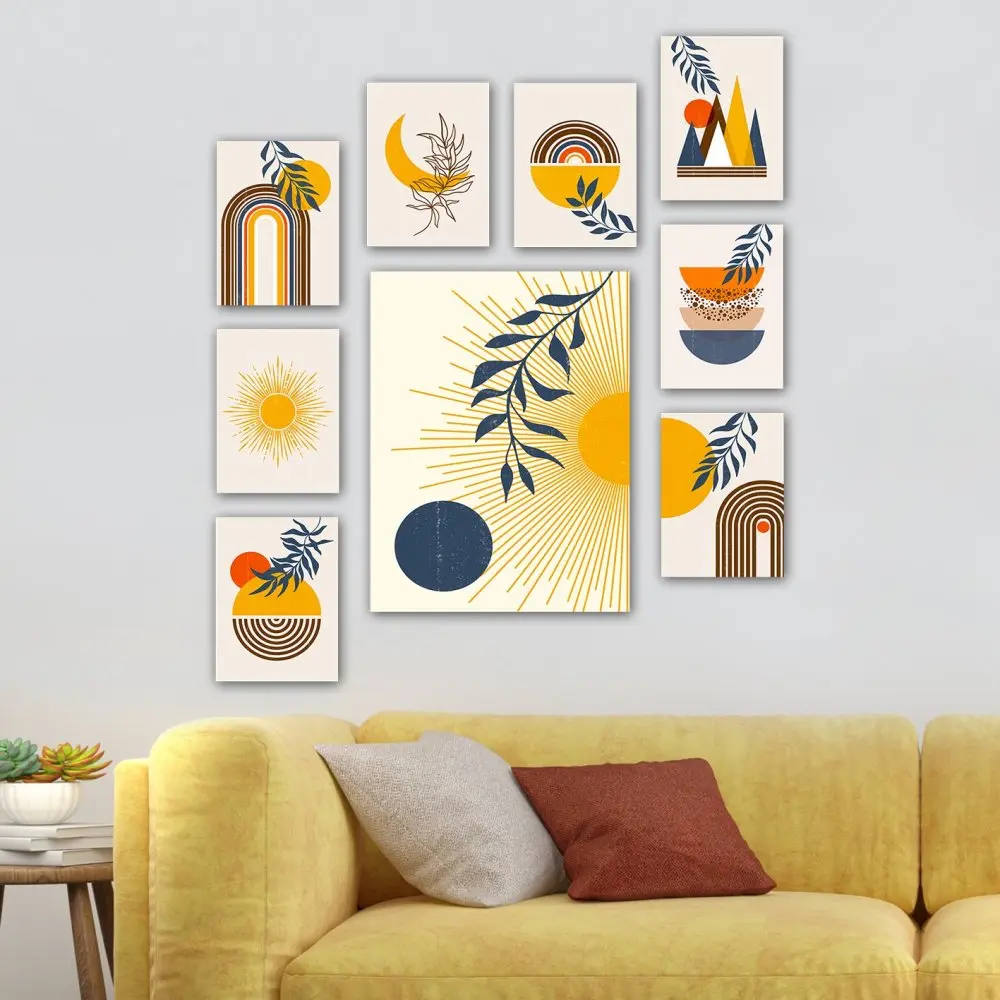 Dekorativní obraz z MDF (9 kusů) 9MDF03YS