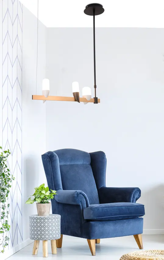 Černo-zlatá LED závěsná lampa na ostrůvku Sakai Ledea
