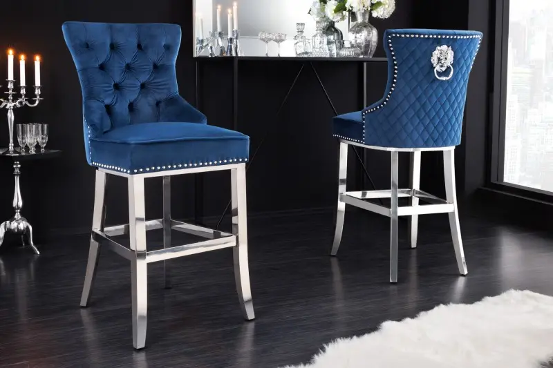 Chesterfield barová židle FRIXON Dekorhome