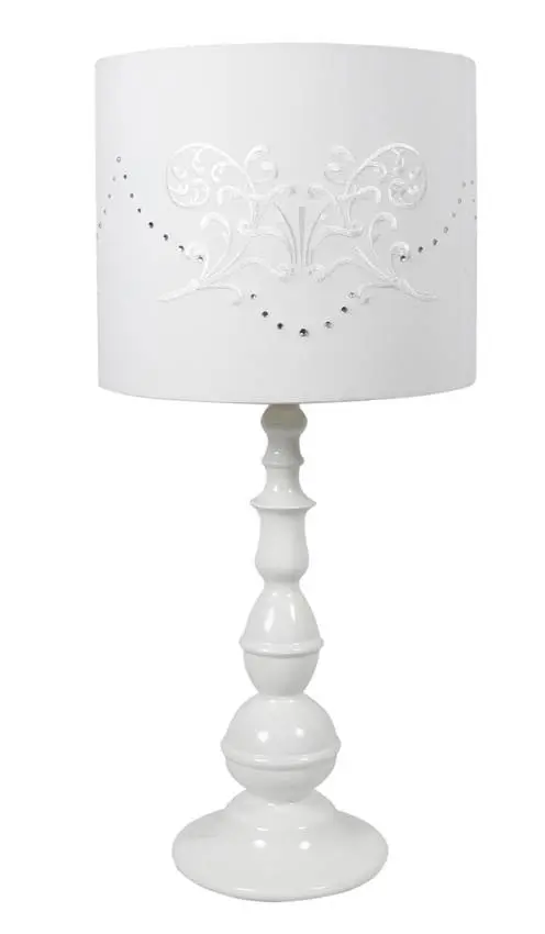 Bílá kancelářská stolní lampa Lans