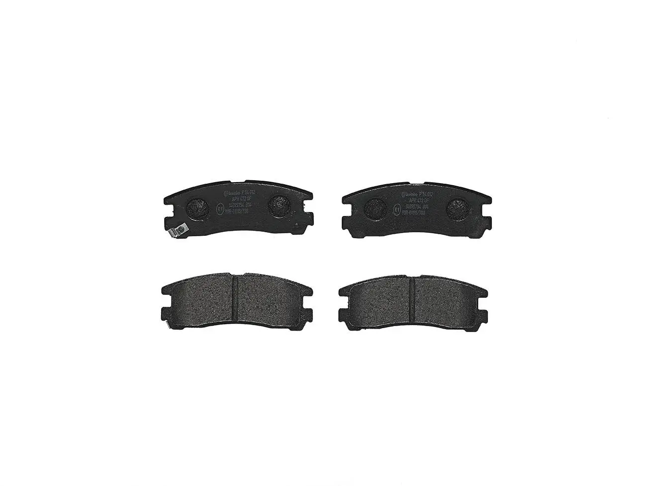 Sada brzdových destiček, kotoučová brzda BREMBO P 54 012