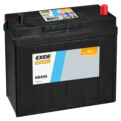 Autobaterie Exide Excell 12V 45Ah, 300A, EB456