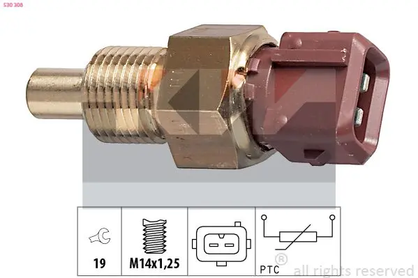 Snímač, teplota chladiva KW 530 308