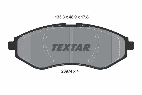 Sada brzdových destiček, kotoučová brzda TEXTAR 2397401