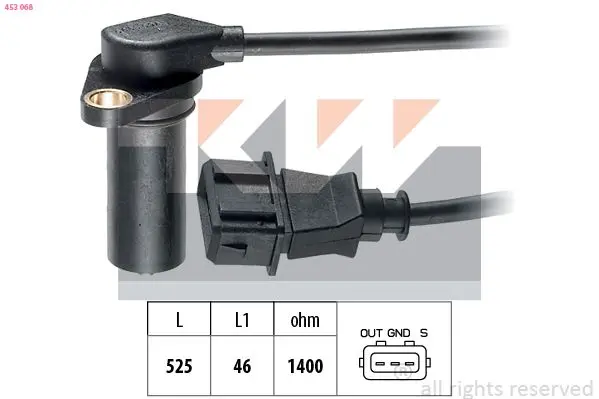 Generátor impulsů, klikový hřídel KW 453 068