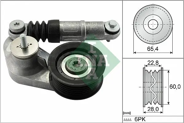 Napínák, žebrovaný klínový řemen Schaeffler INA 534 0595 10