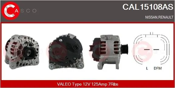 generátor CASCO CAL15108AS