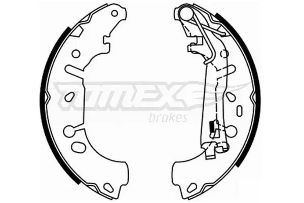 Sada brzdových čelistí TOMEX Brakes 21-85