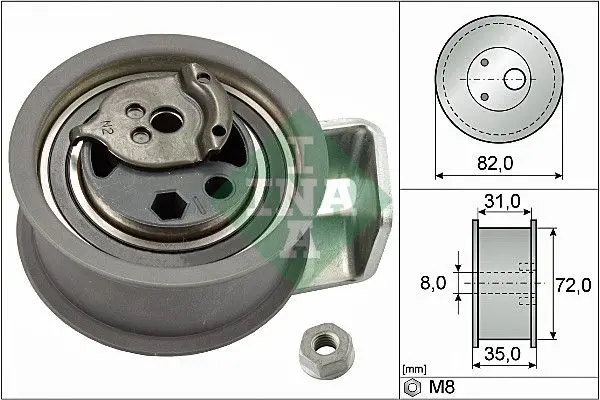 Napínací kladka, ozubený řemen Schaeffler INA 531 0436 20