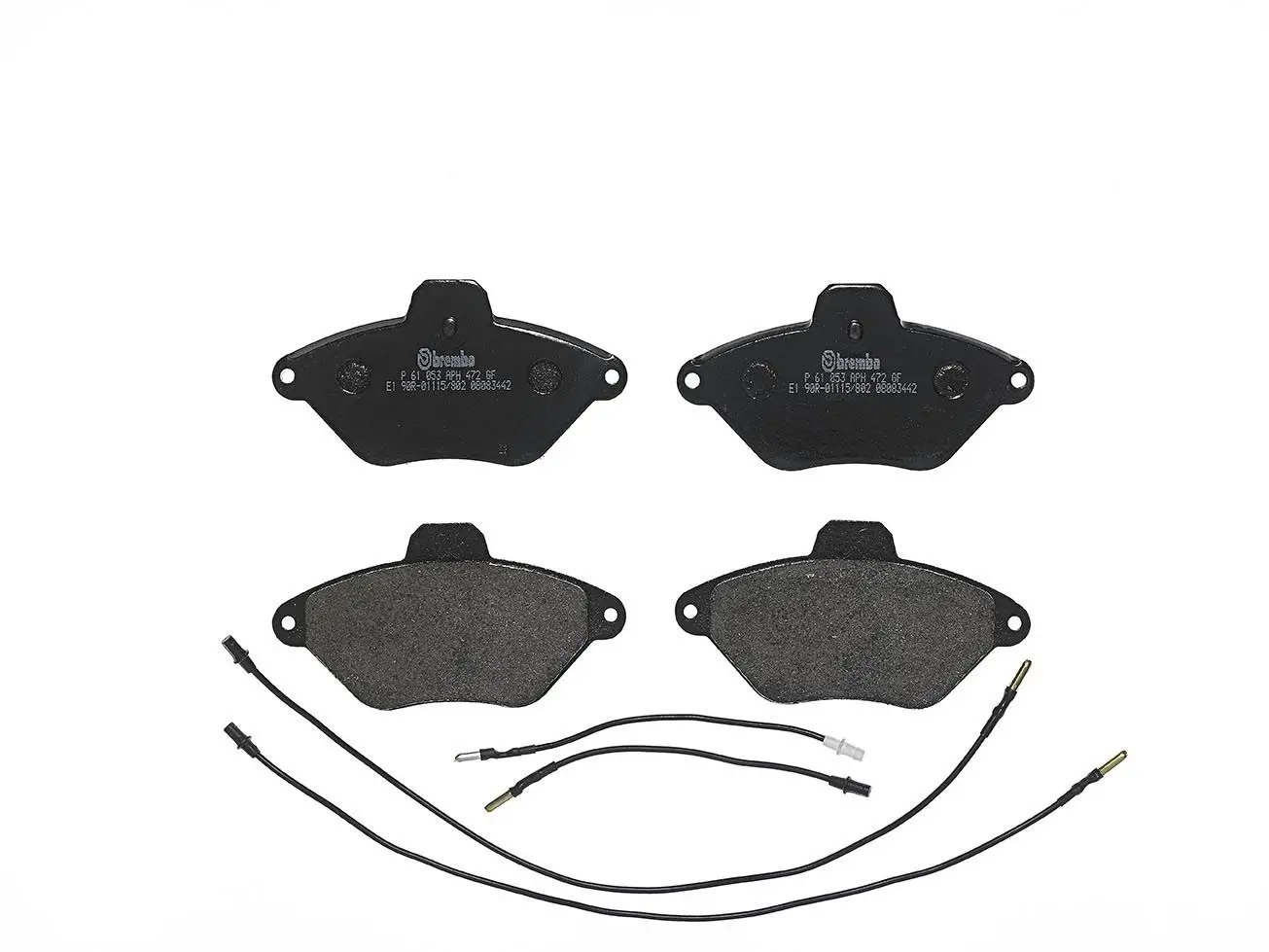 Sada brzdových destiček, kotoučová brzda BREMBO P 61 053