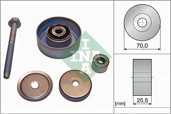 Vratná/vodicí kladka, klínový žebrový řemen Schaeffler INA 532 0665 10