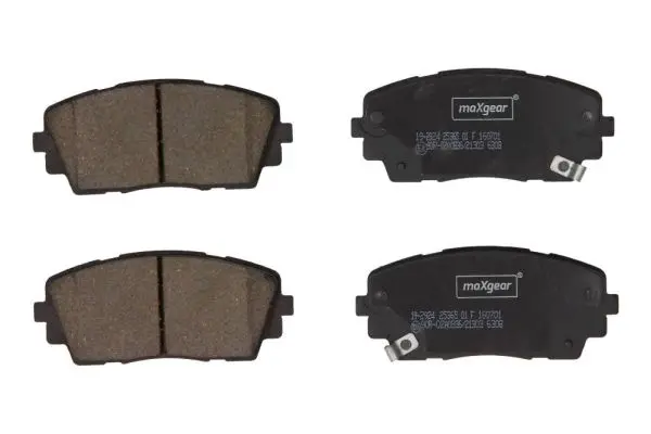 MAXGEAR Sada brzdových destiček, kotoučová brzda 192924