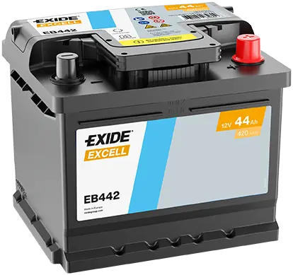 Autobaterie Exide Excell 12V, 44Ah, 420A, EB442