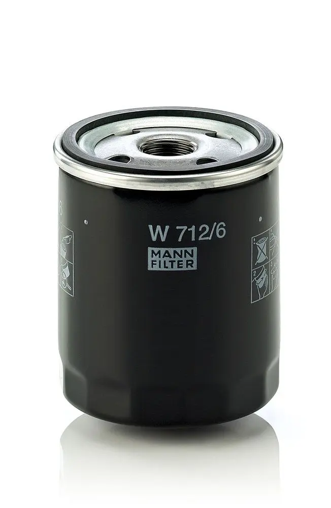 Olejový filtr, turbodmychadlo MANN-FILTER W 712/6
