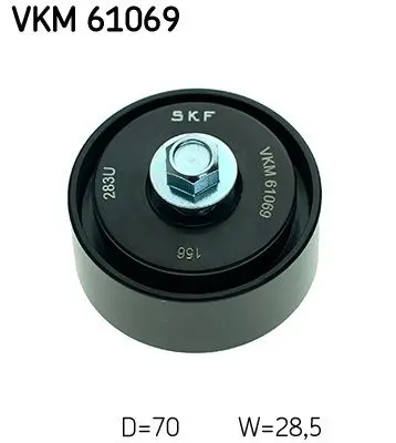 SKF Vratná/vodicí kladka, klínový žebrový řemen VKM61069