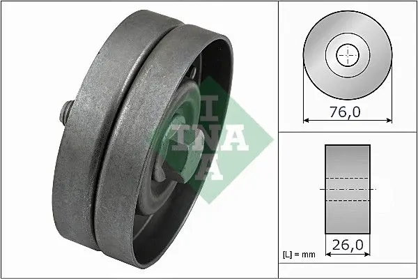 Vratná/vodicí kladka, klínový žebrový řemen Schaeffler INA 532 0326 30