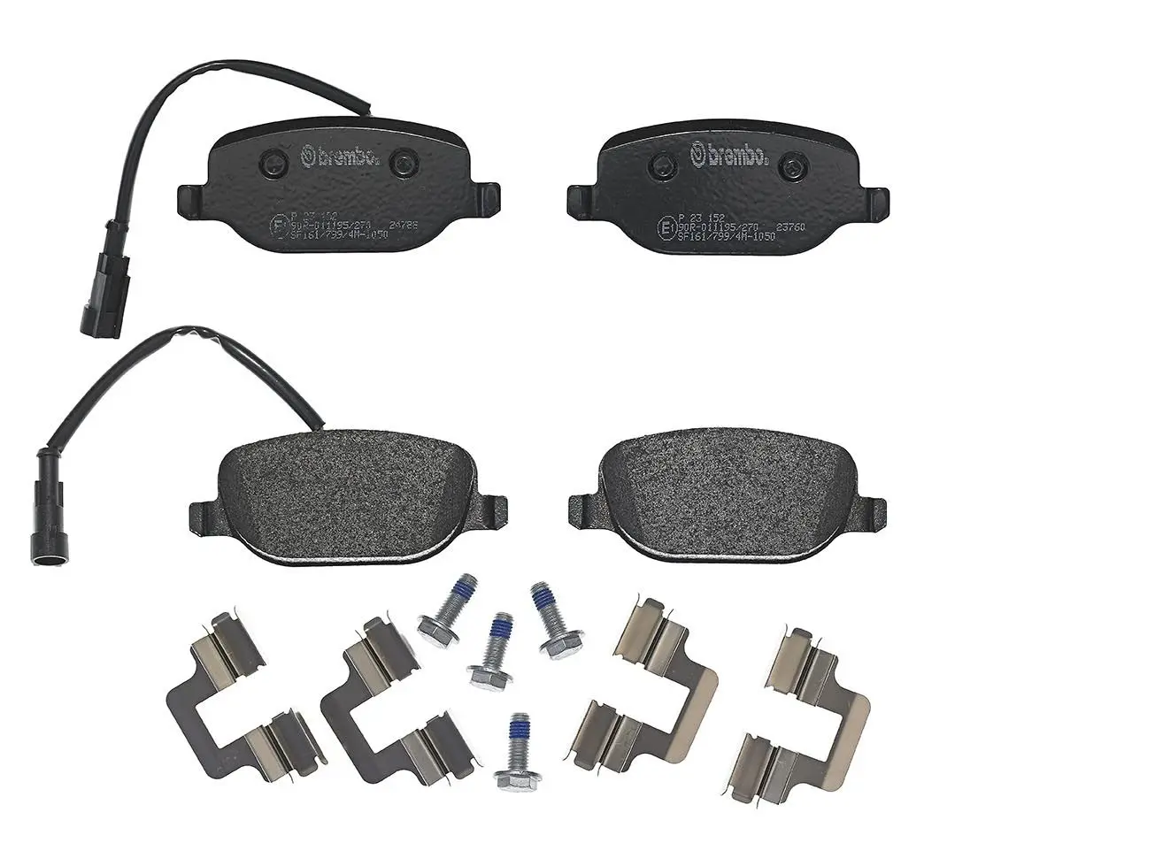 BREMBO Sada brzdových destiček, kotoučová brzda P23152