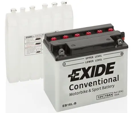 Motobaterie EXIDE BIKE Conventional 19Ah, 12V, EB16L-B