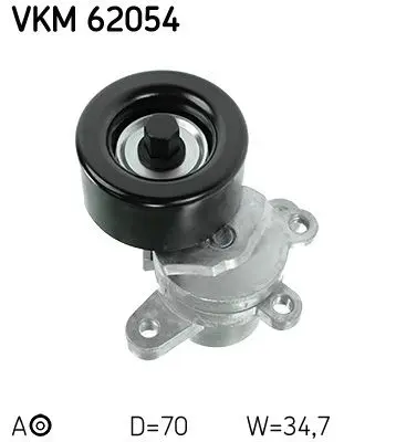 Napínák, žebrovaný klínový řemen SKF VKM 62054