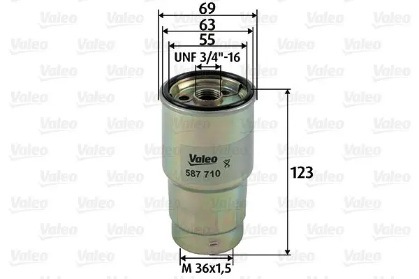 VALEO Palivový filtr 587710