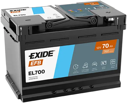 Exide Start-Stop EFB 12V 70Ah 720A EL700